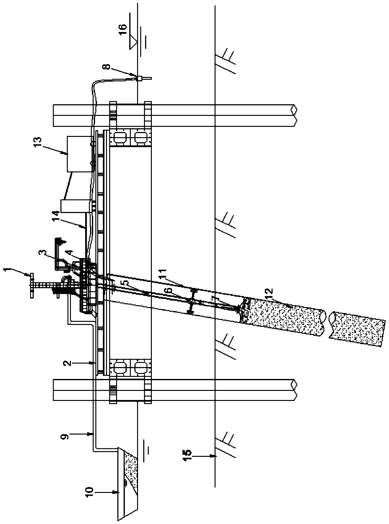 A construction method for clearing holes and reducing sediment thickness of inclined steel pipe piles