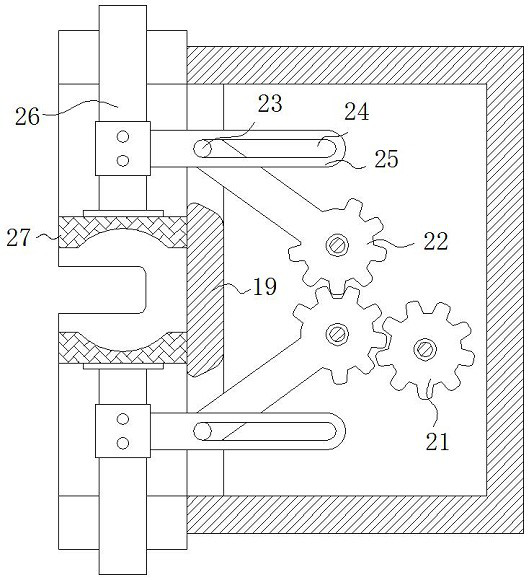 Crescent-shaped fixing block machining equipment capable of detecting grooving width