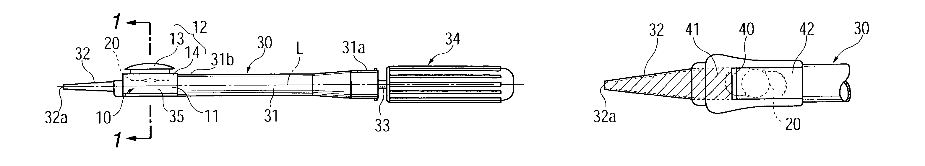 Insertion device for intraocular lens
