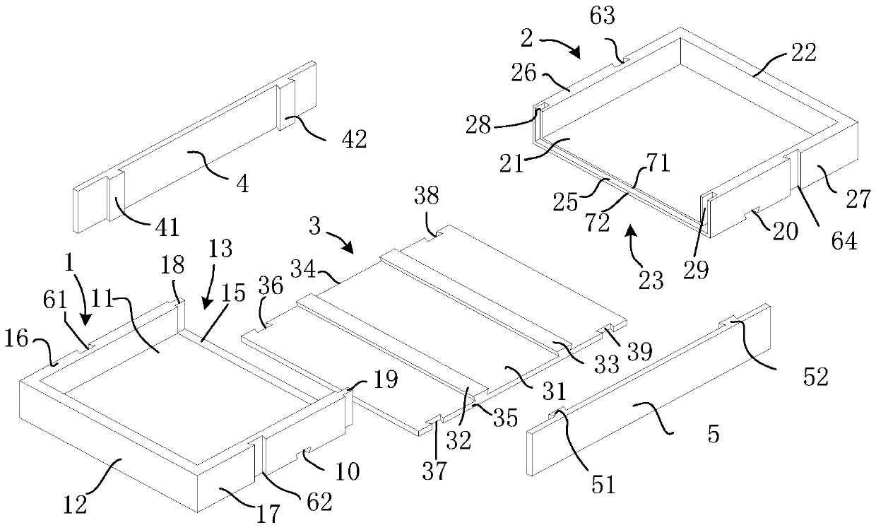 Waterproof bottom box assembly and mounting method