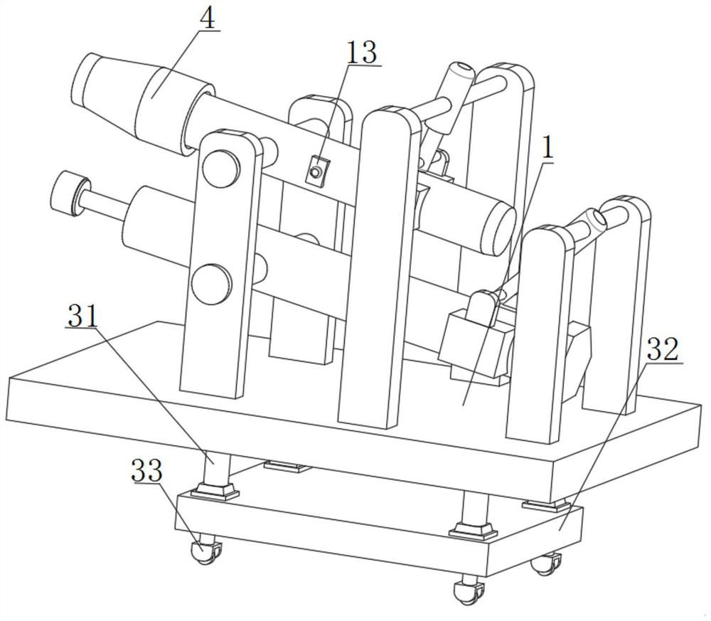 Automatic furnace eye opening and blocking machine device for closed submerged arc furnace