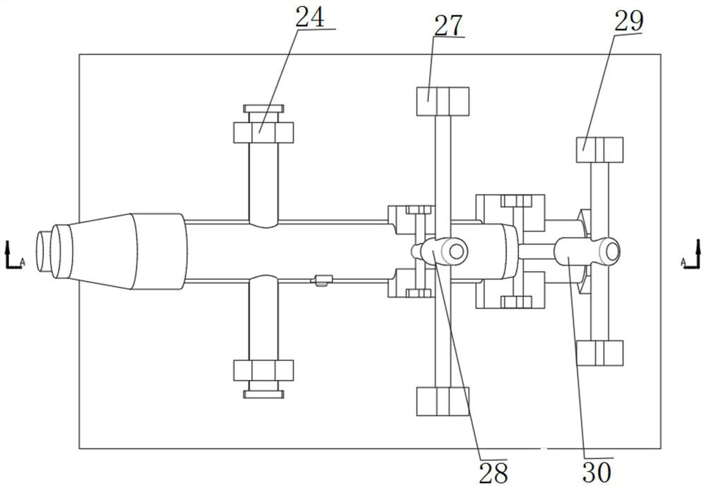 Automatic furnace eye opening and blocking machine device for closed submerged arc furnace