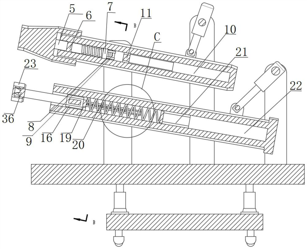 Automatic furnace eye opening and blocking machine device for closed submerged arc furnace