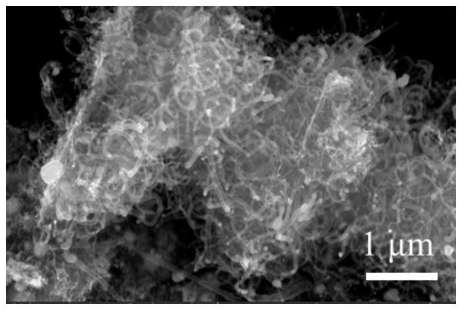 Nickel-encapsulated boron and nitrogen co-doped carbon nanotube wave-absorbing material and preparation method thereof