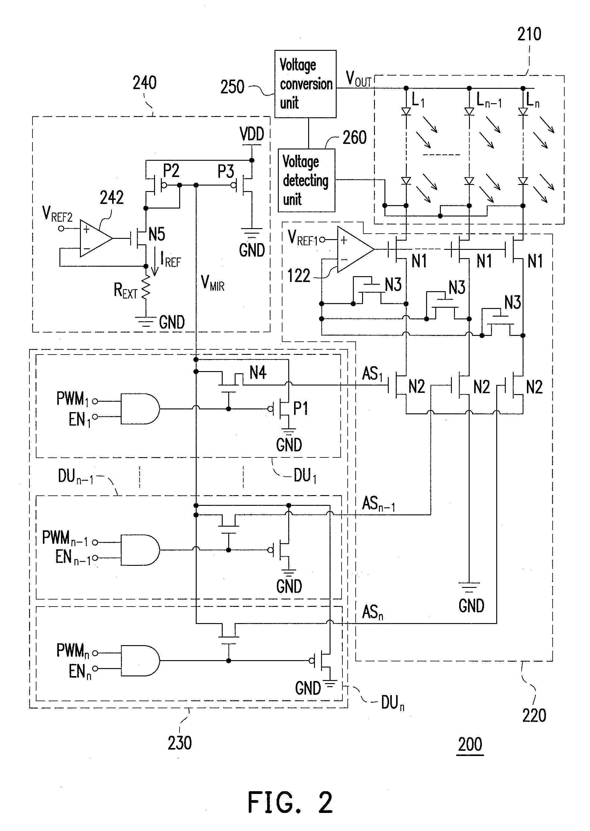 Driving circuit of backlight module