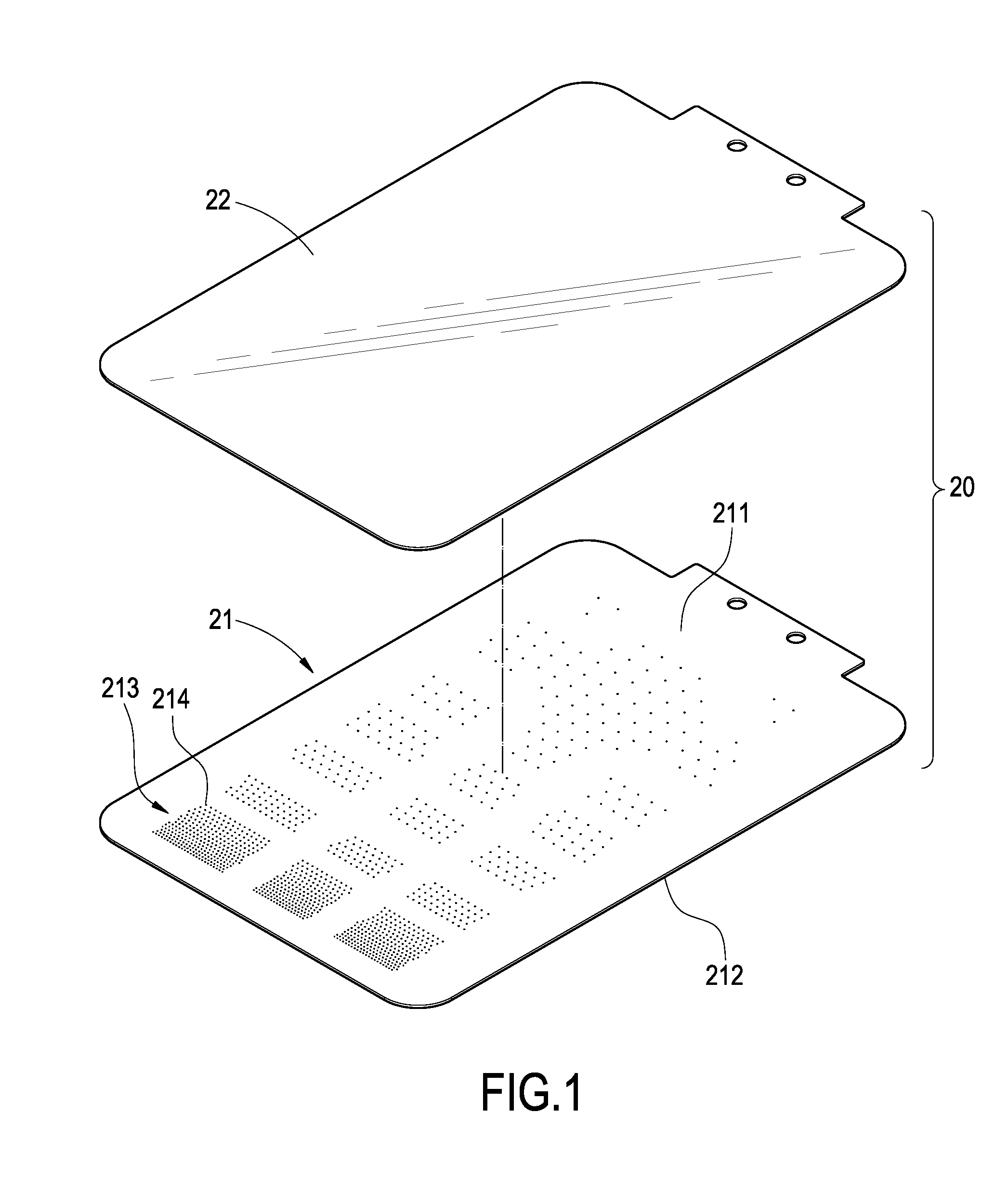 Light guiding plate and a keystroke module for use therewith