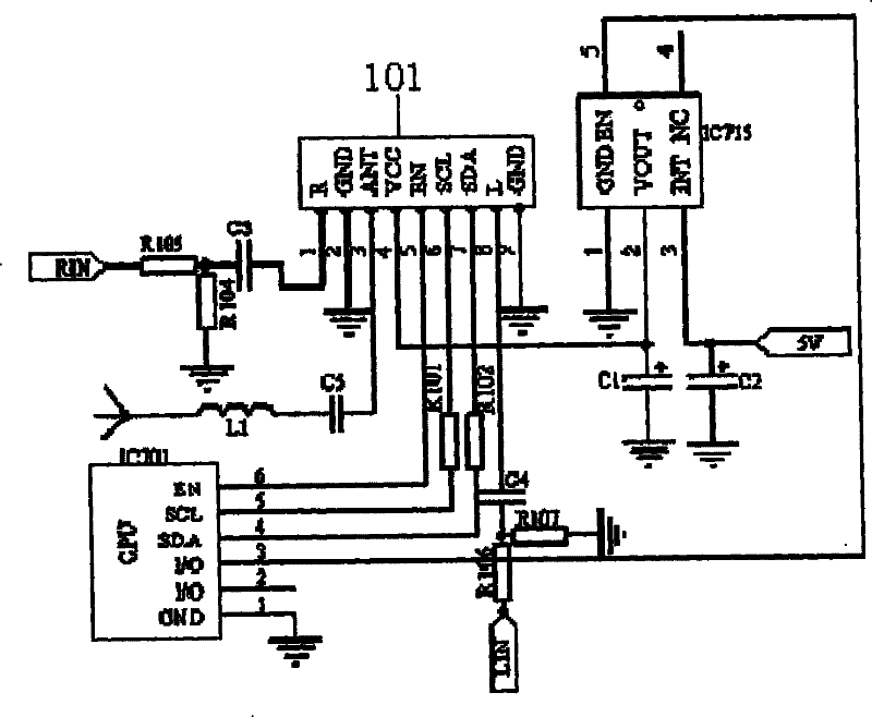 Radio blue wave transmitting device