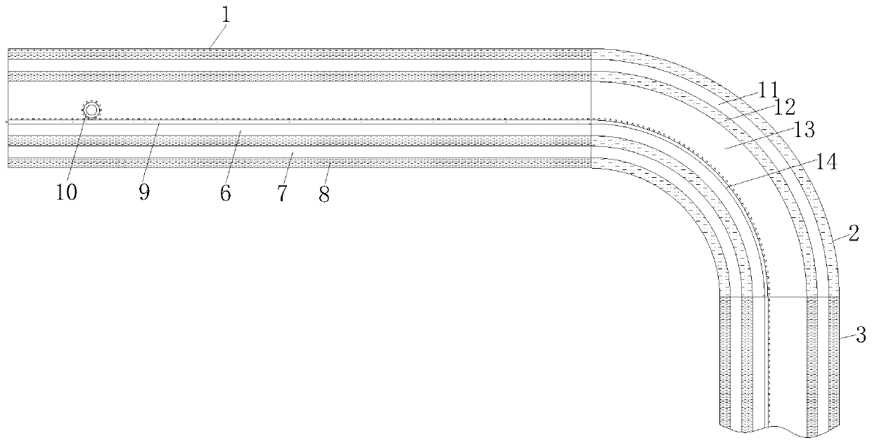 Industrial robot walking shaft