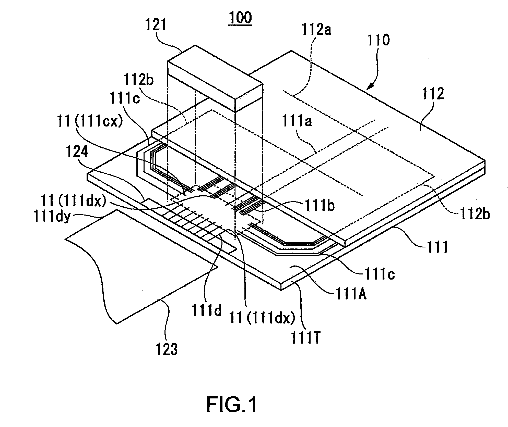 Electronic component mounting structure