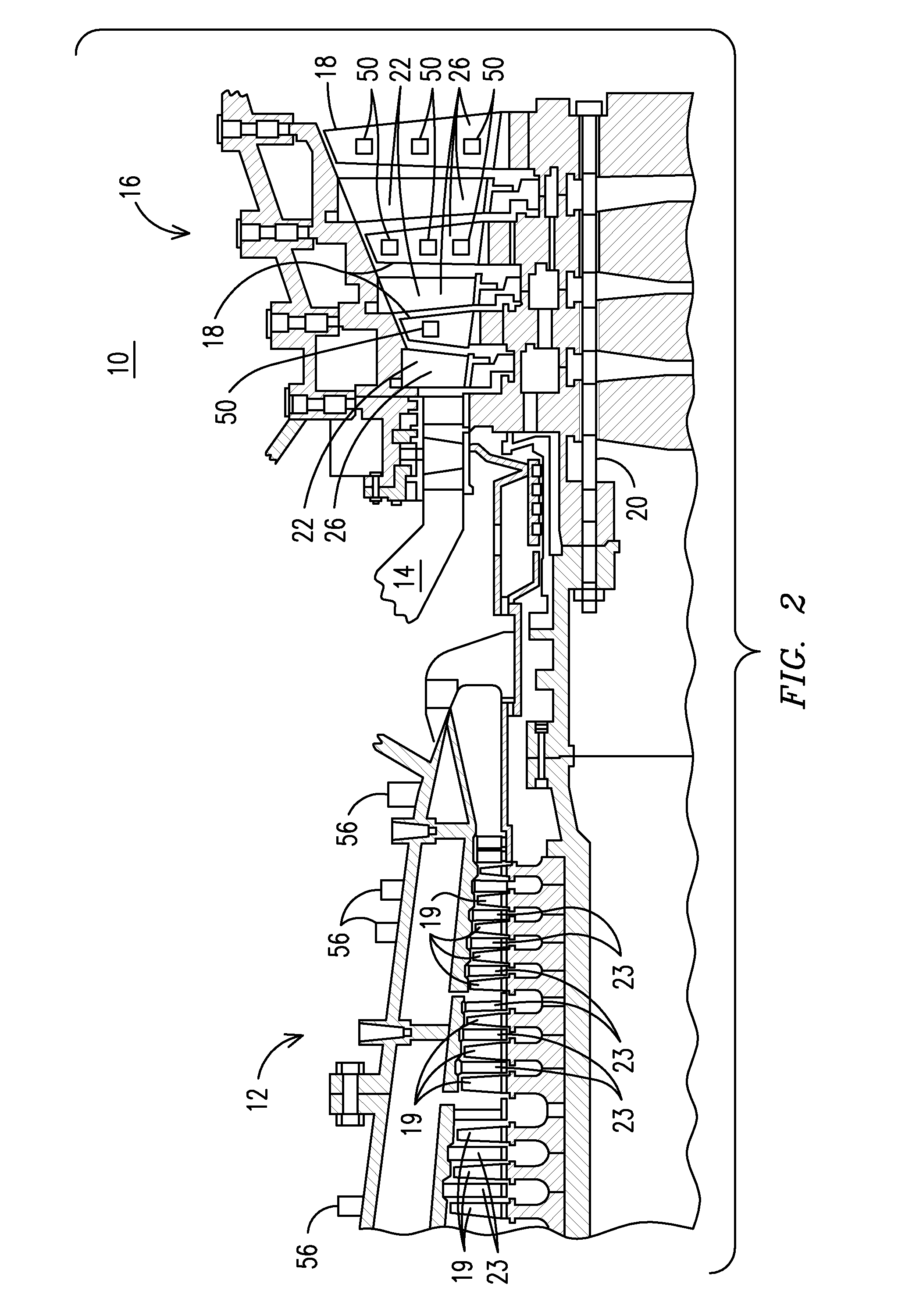 Wireless telemetry system for a turbine engine