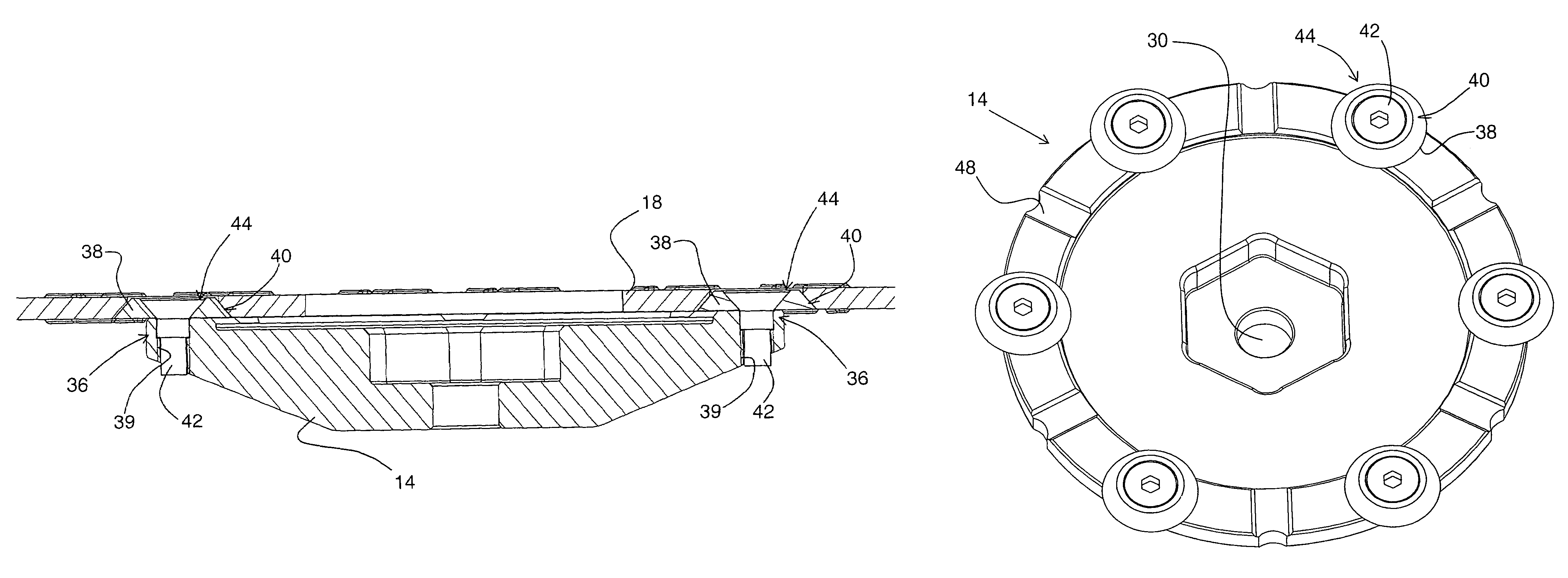 Tool holder for a disc-shaped working tool