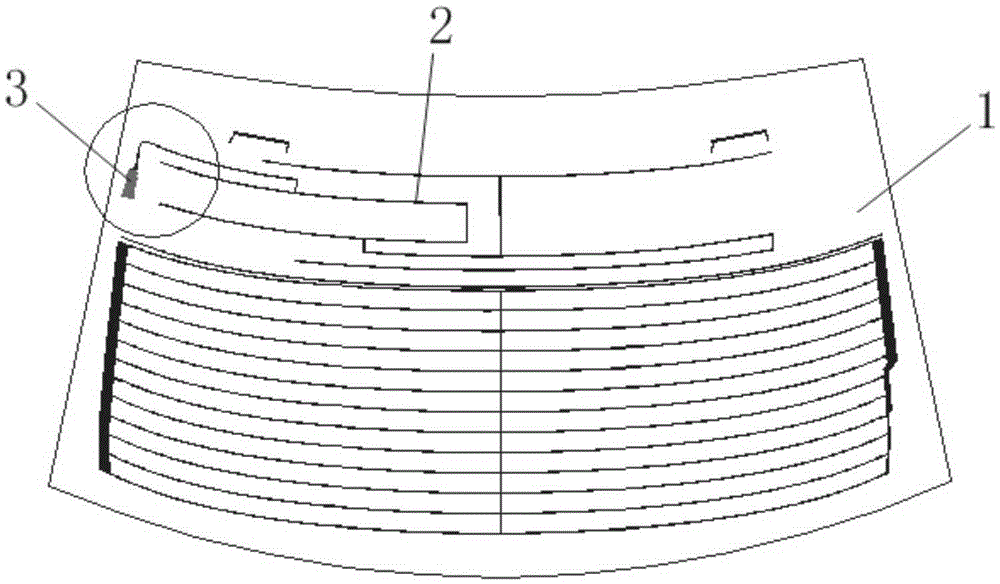 A kind of real active glass antenna and its manufacturing method