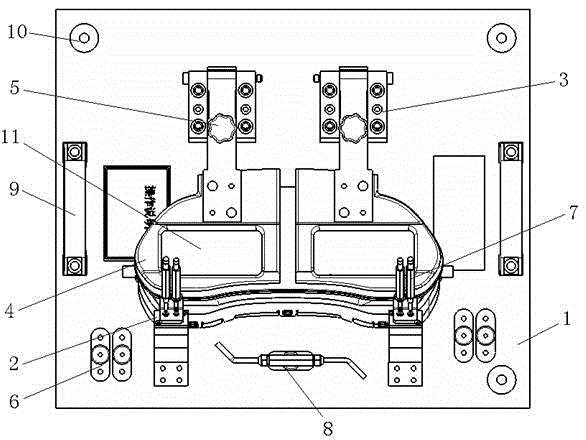 Detection tool for combined automobile instrument