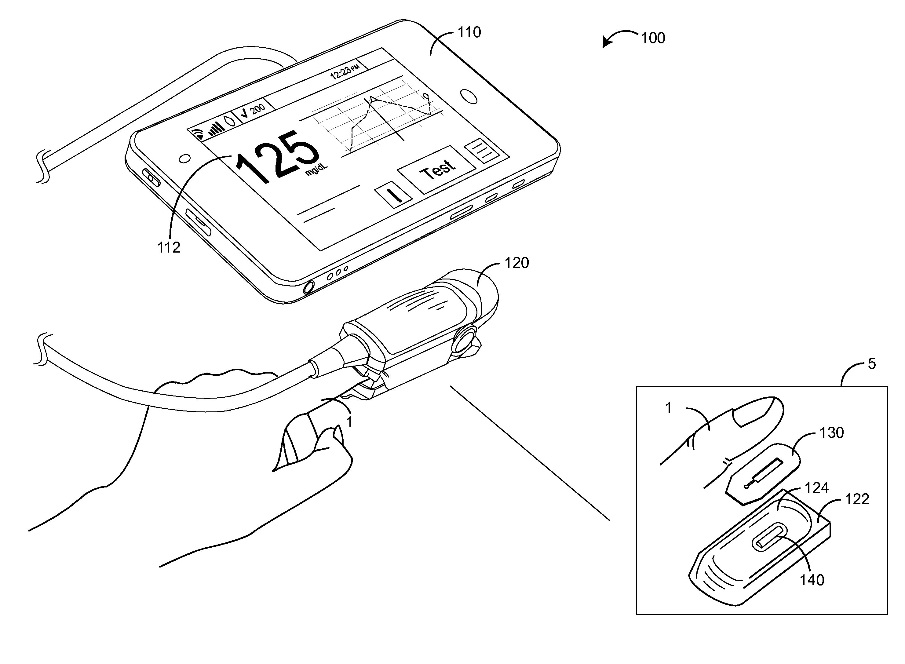Finger-placement sensor tape