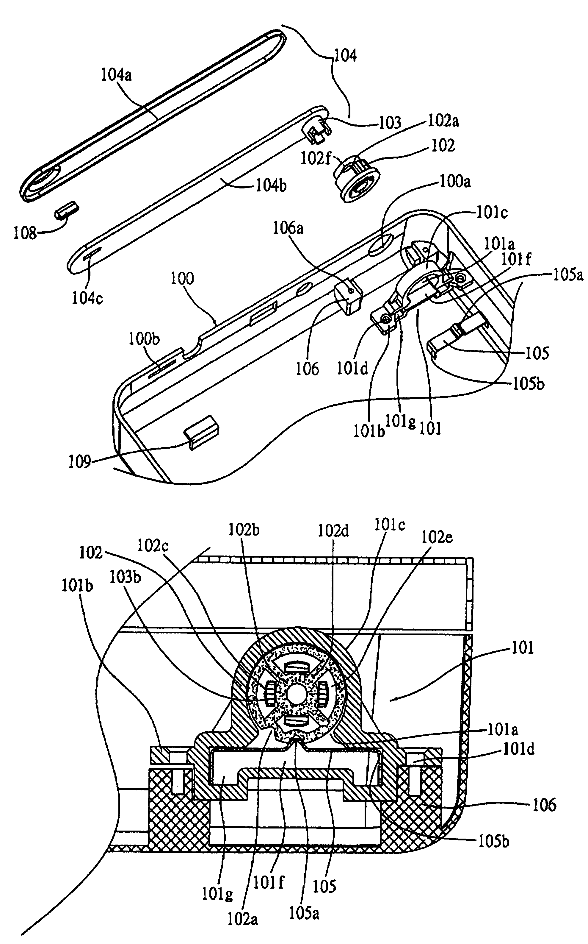 Angle adjustment structure for electronic apparatus having display unit
