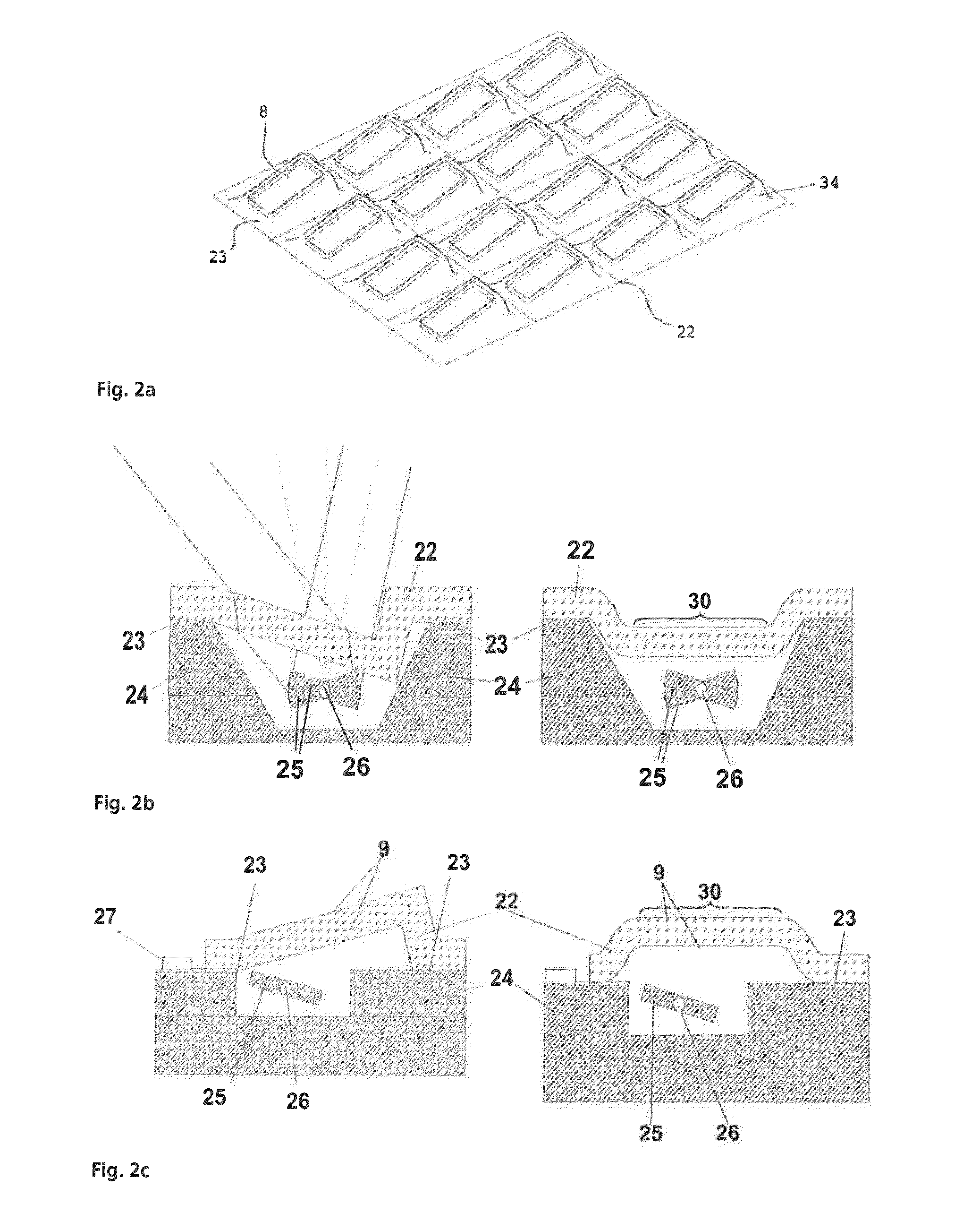 Method for producing structured optical components