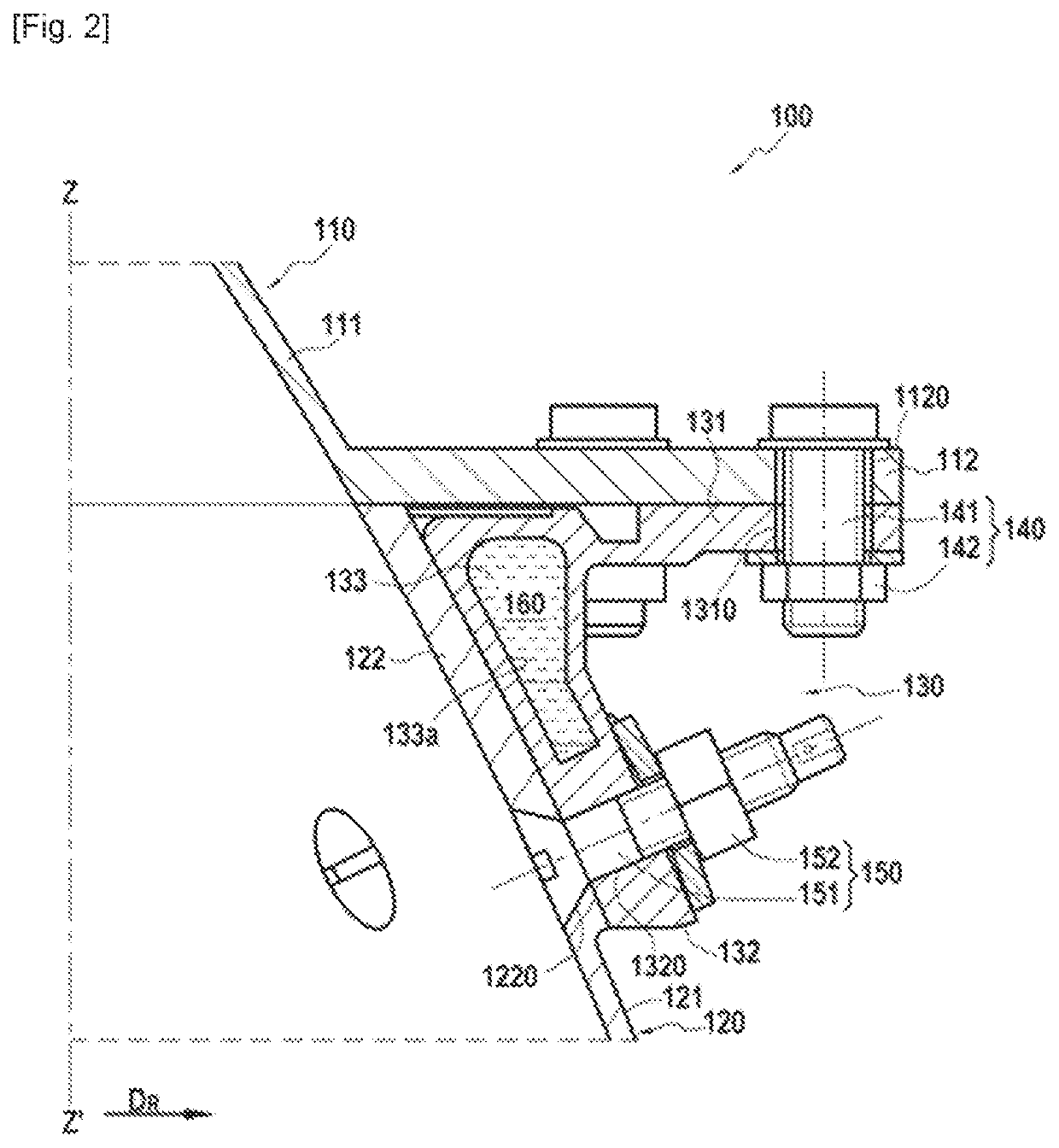 Jet nozzle equipped with a thermally regulated ring