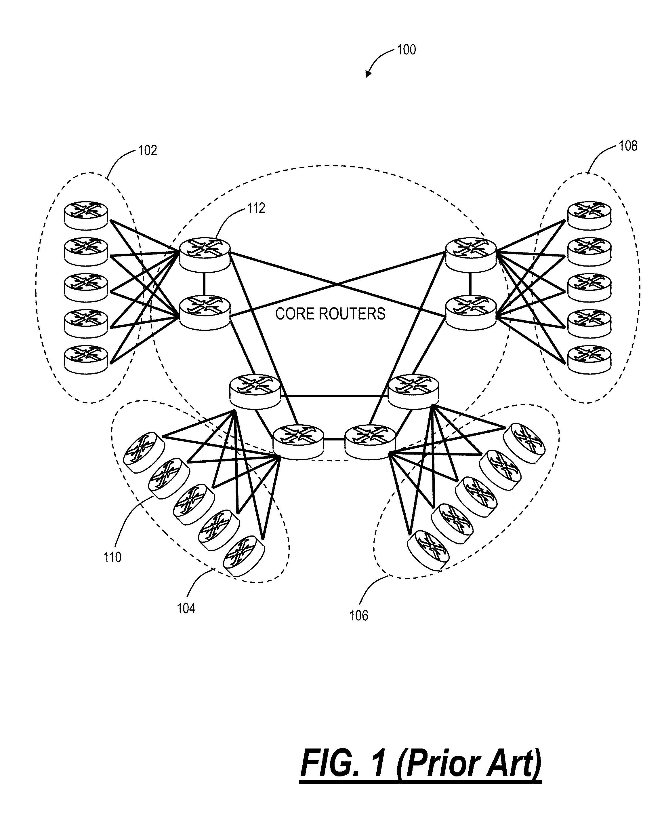 Virtual core router and switch systems and methods with a hybrid control architecture