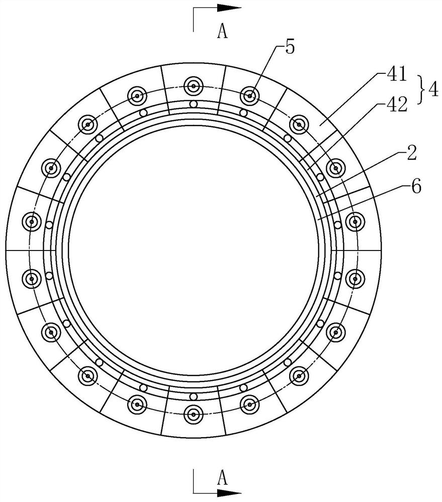 Water stop ring with integrated hinge rubber ring