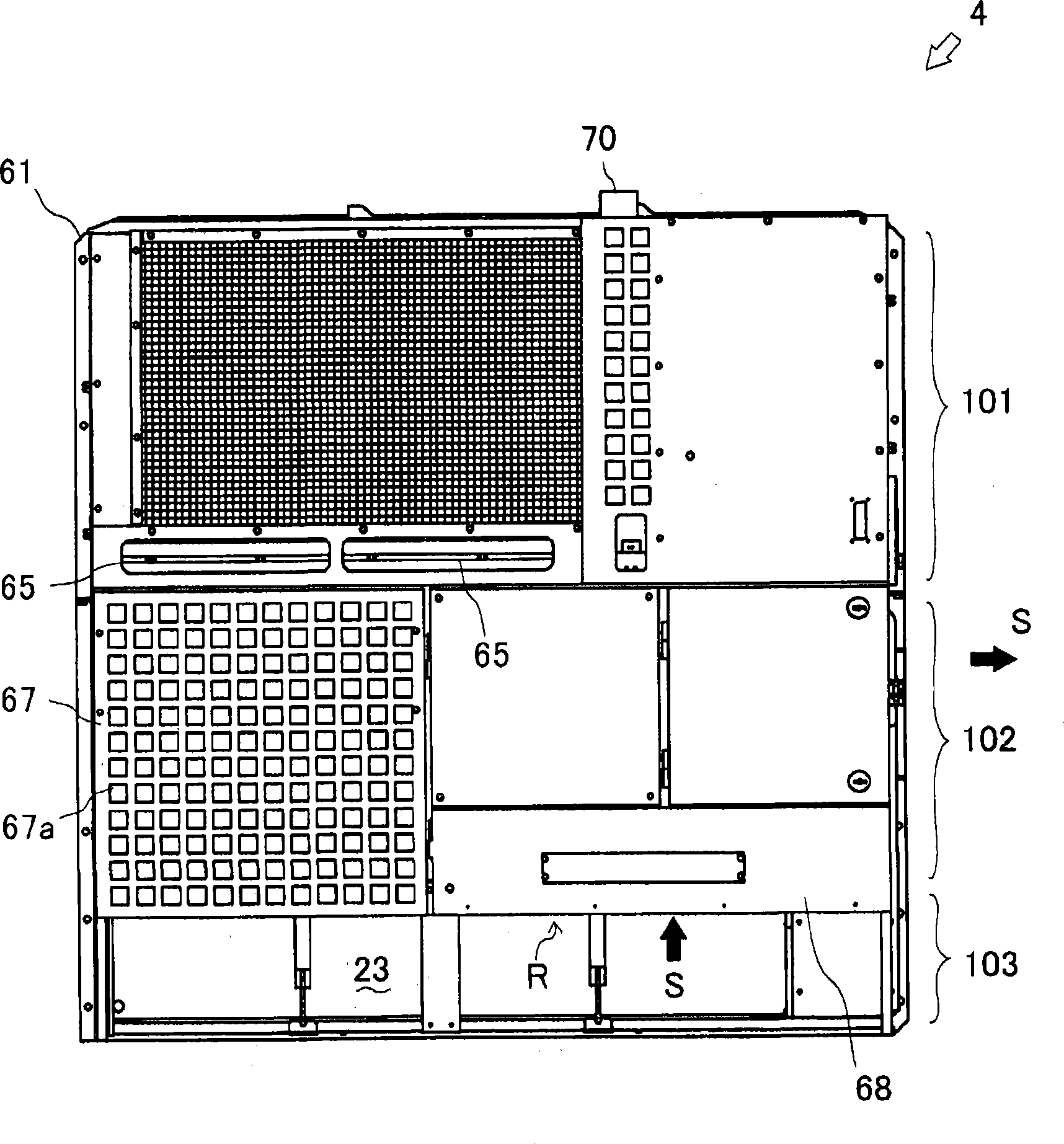 Refrigerating container