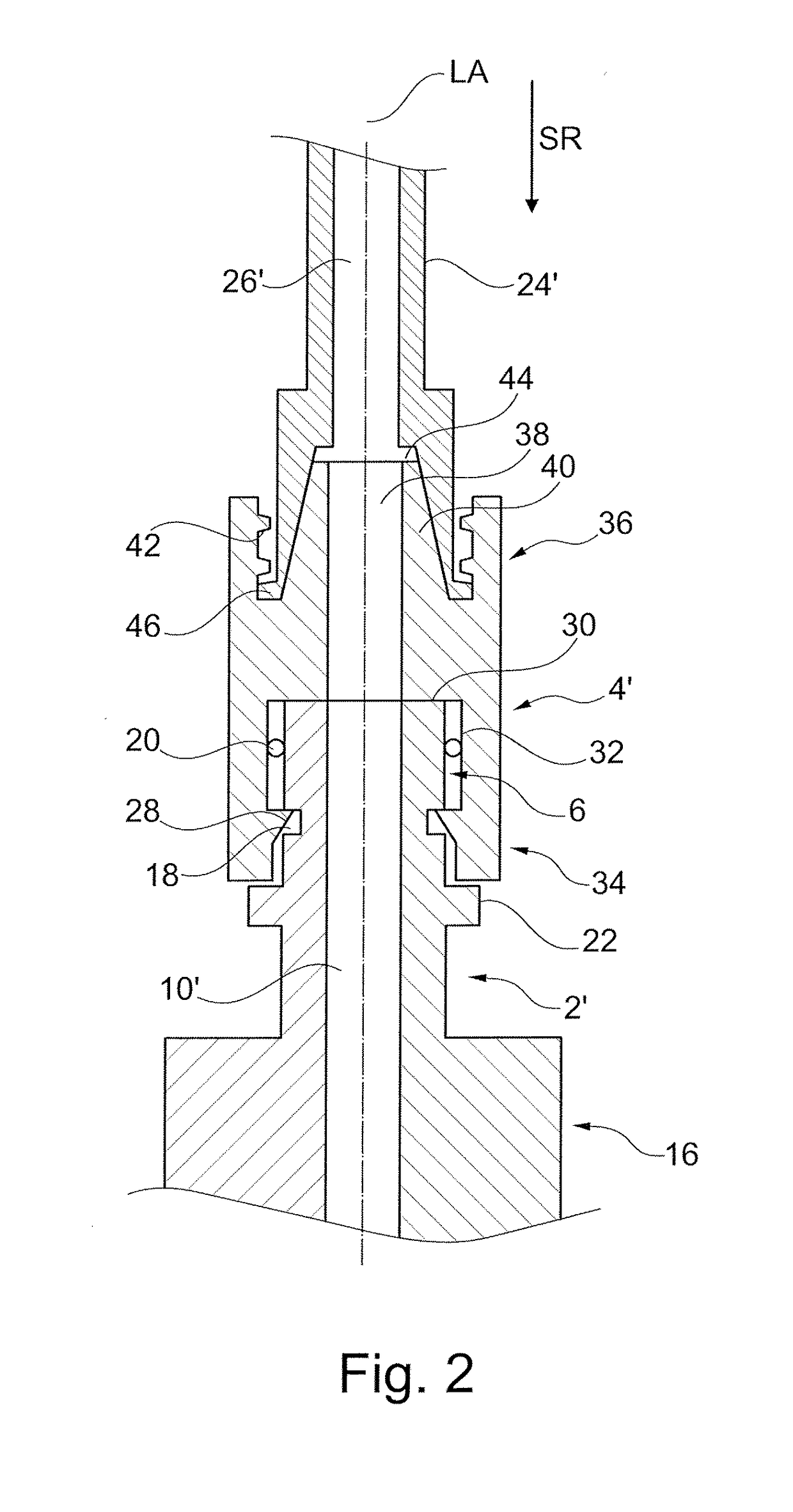 Medical coupling and medical system comprising medical coupling