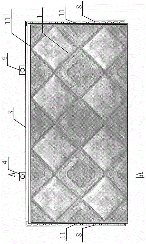 External thermal insulation cement decoration panels provided with concave edges and forming concealed groove type rigid sealing seams serving as vertical seams