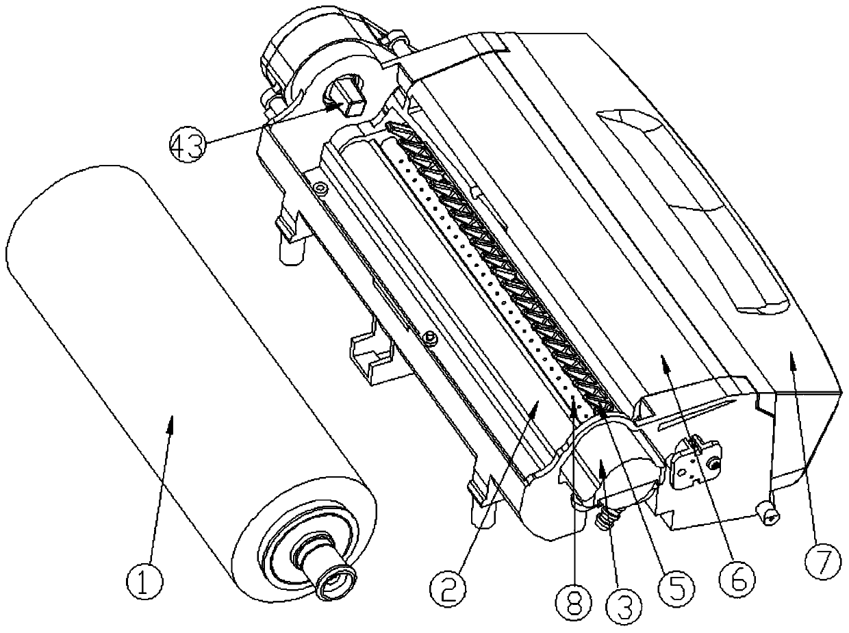 Cleaning device for sweeping robot