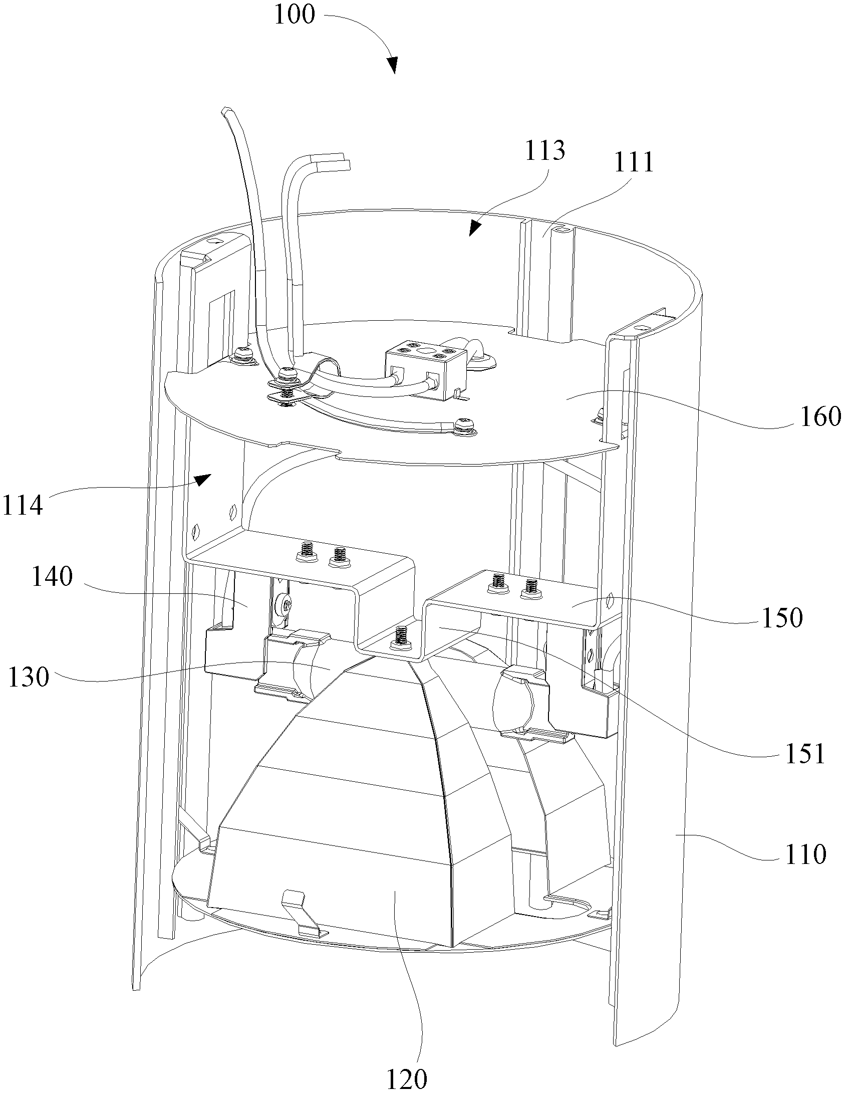 Tube light and reflector structure thereof