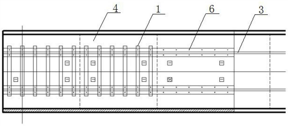 Reinforced integral crossing plate for railway special line and line rail fixing device