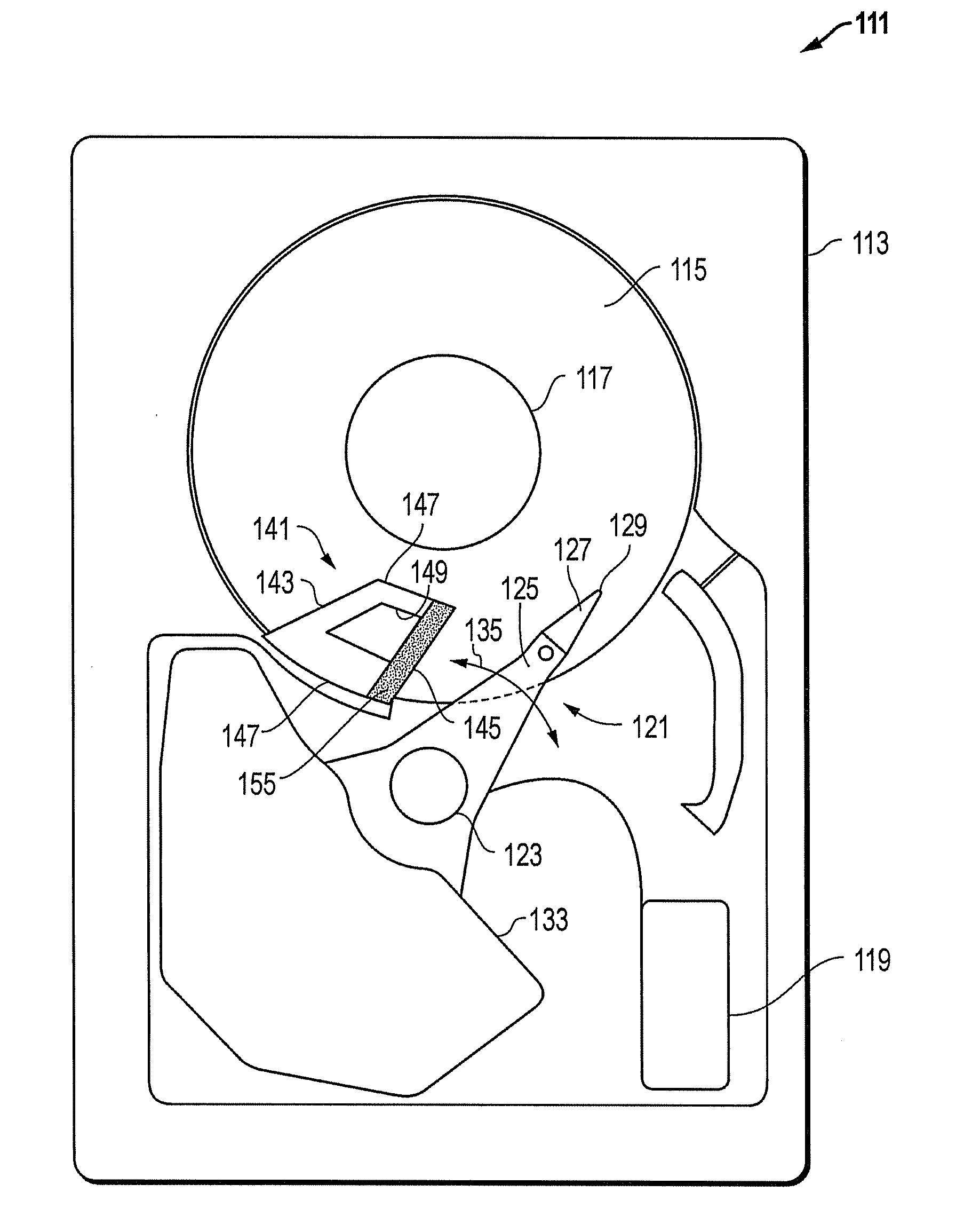 System and apparatus for mass-balanced spoiler in disk storage devices