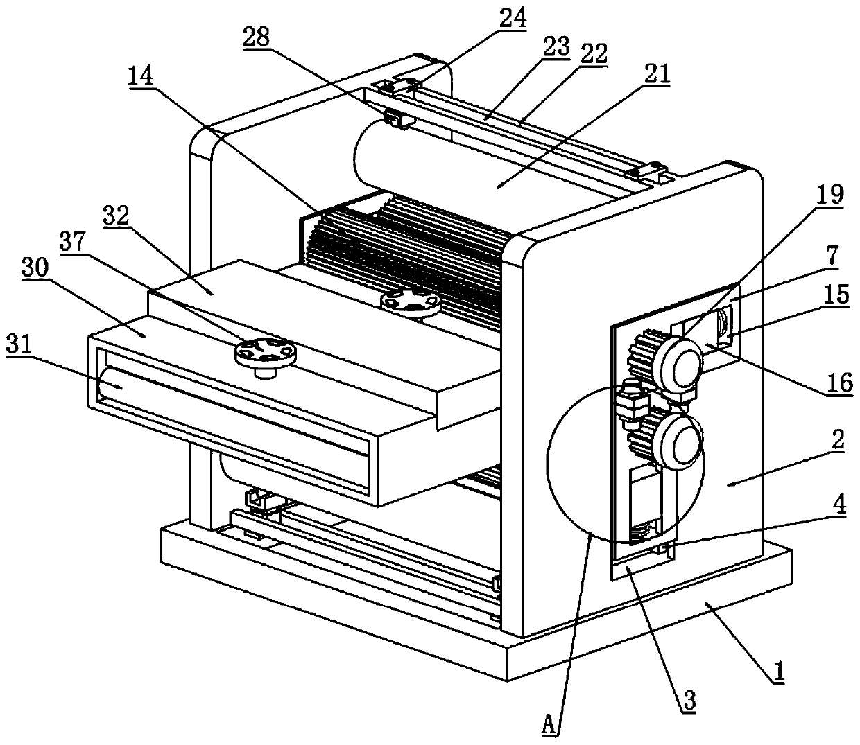 Novel corrugating machine