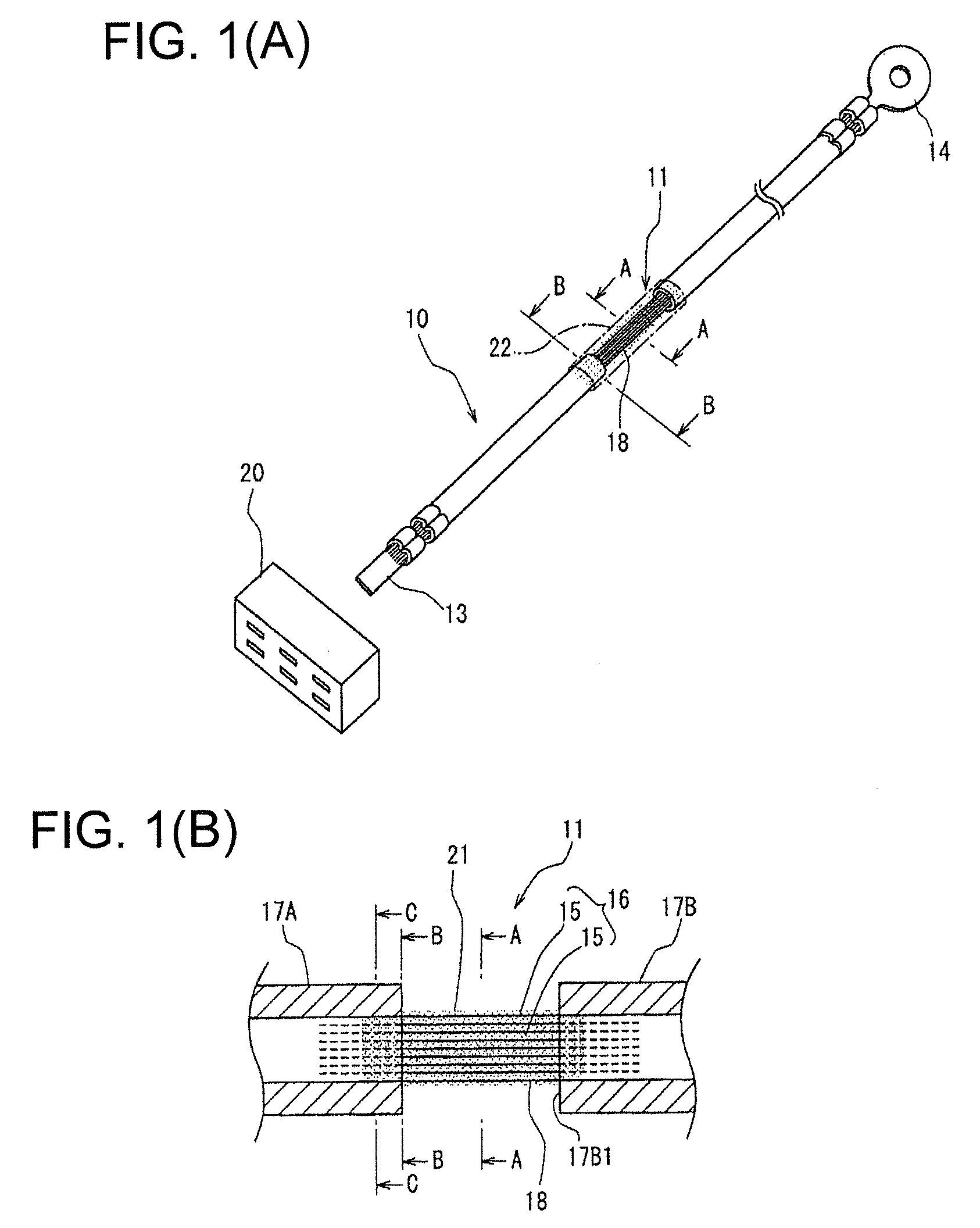 Waterproofing method for electric wire and the wire having waterproof part formed by the waterproofing method