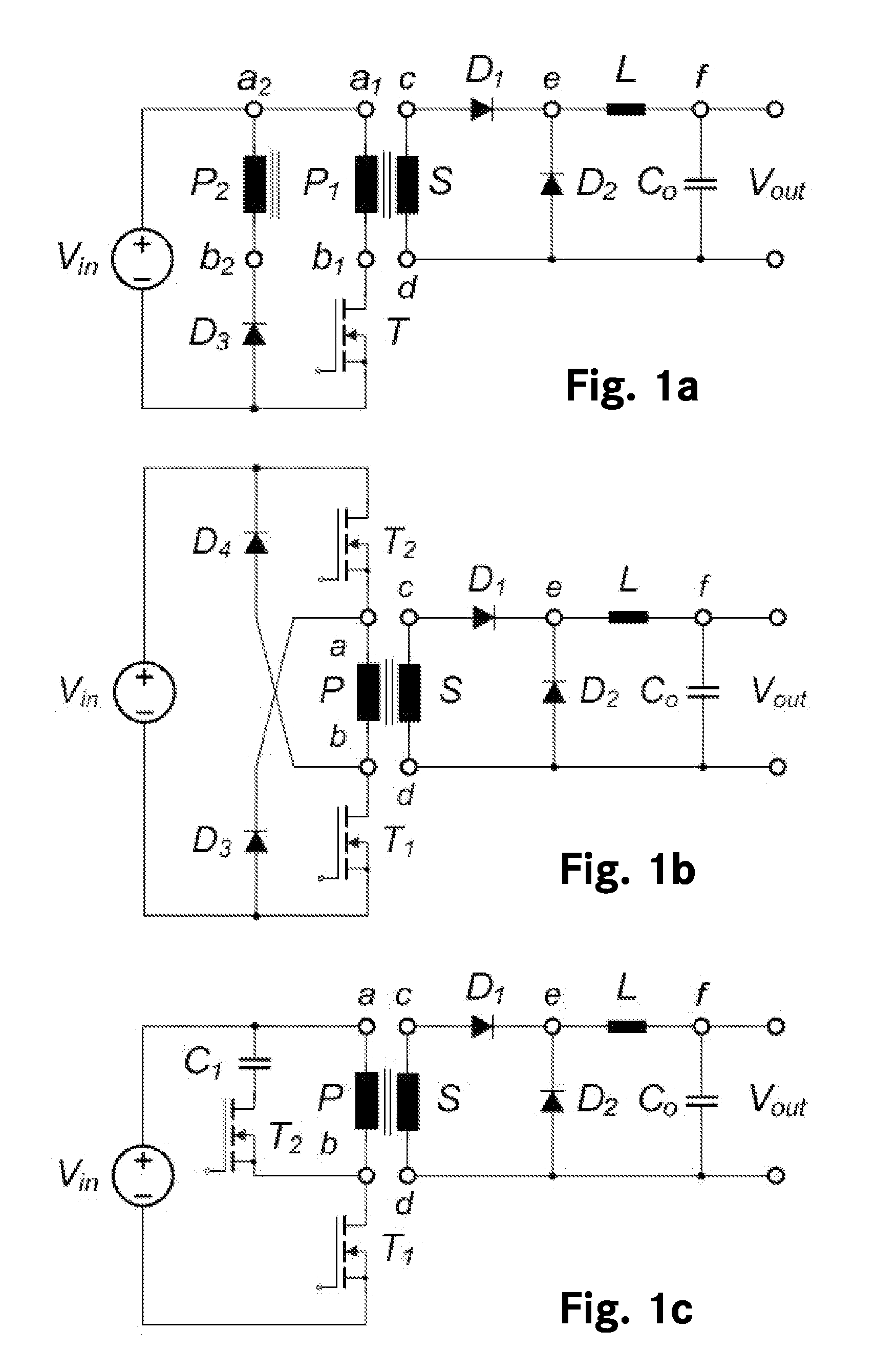 Forward converter with magnetic component