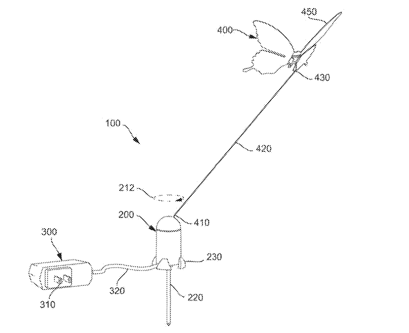 Electrically propelled display device with simulated hovering and/or flying patterns