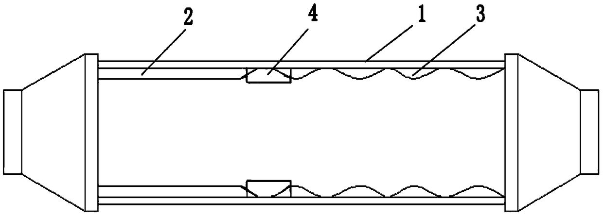 Novel double-interval barrel of ball milling machine