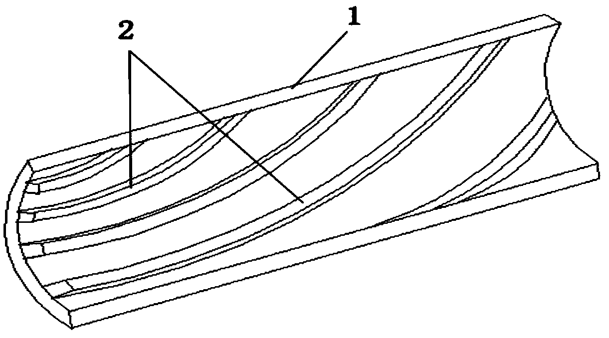 Novel double-interval barrel of ball milling machine