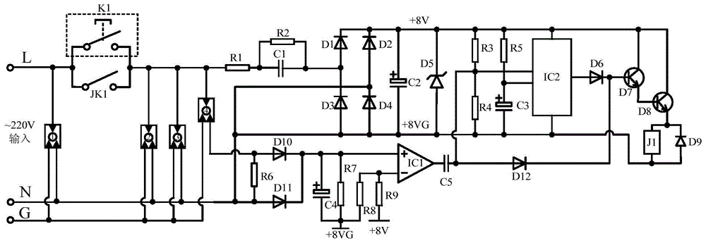 An anti-interference energy-saving socket