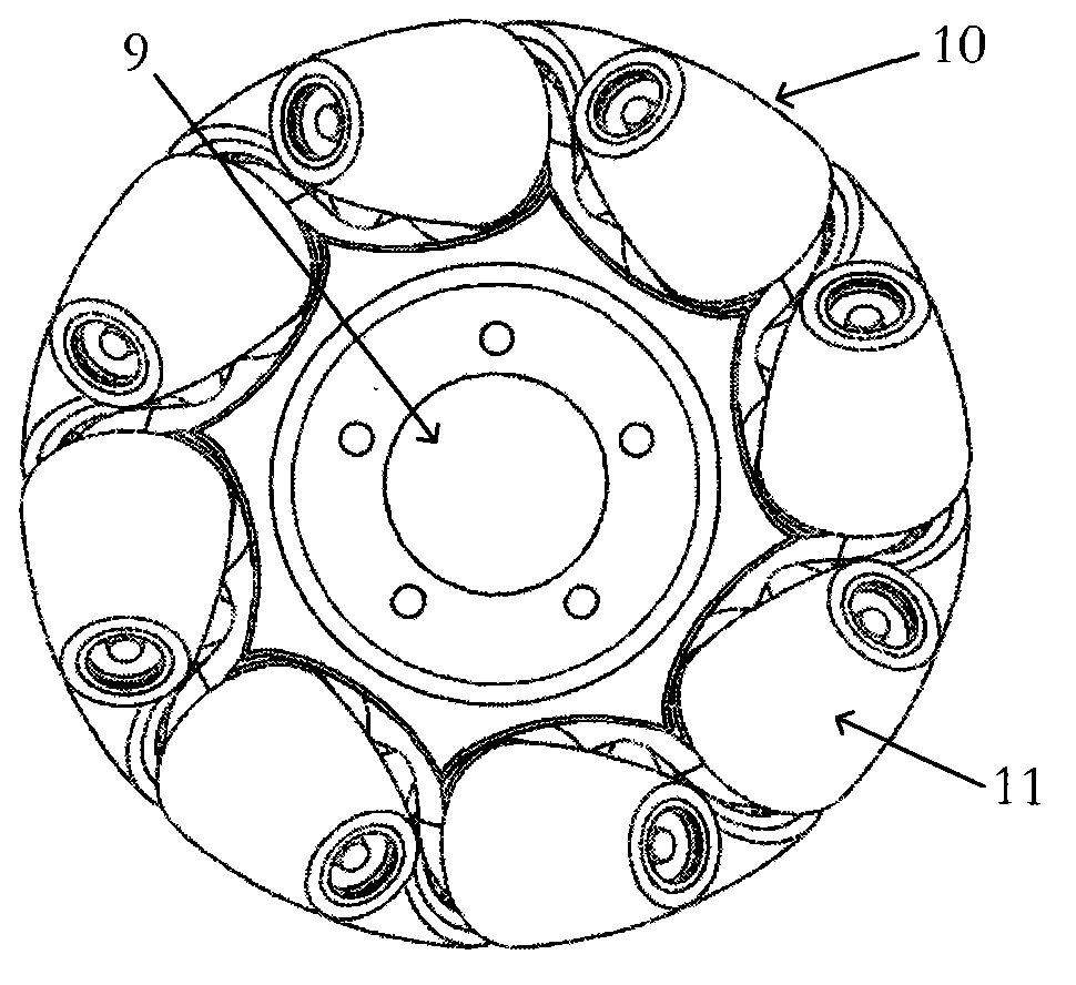 Omnibearing moving track