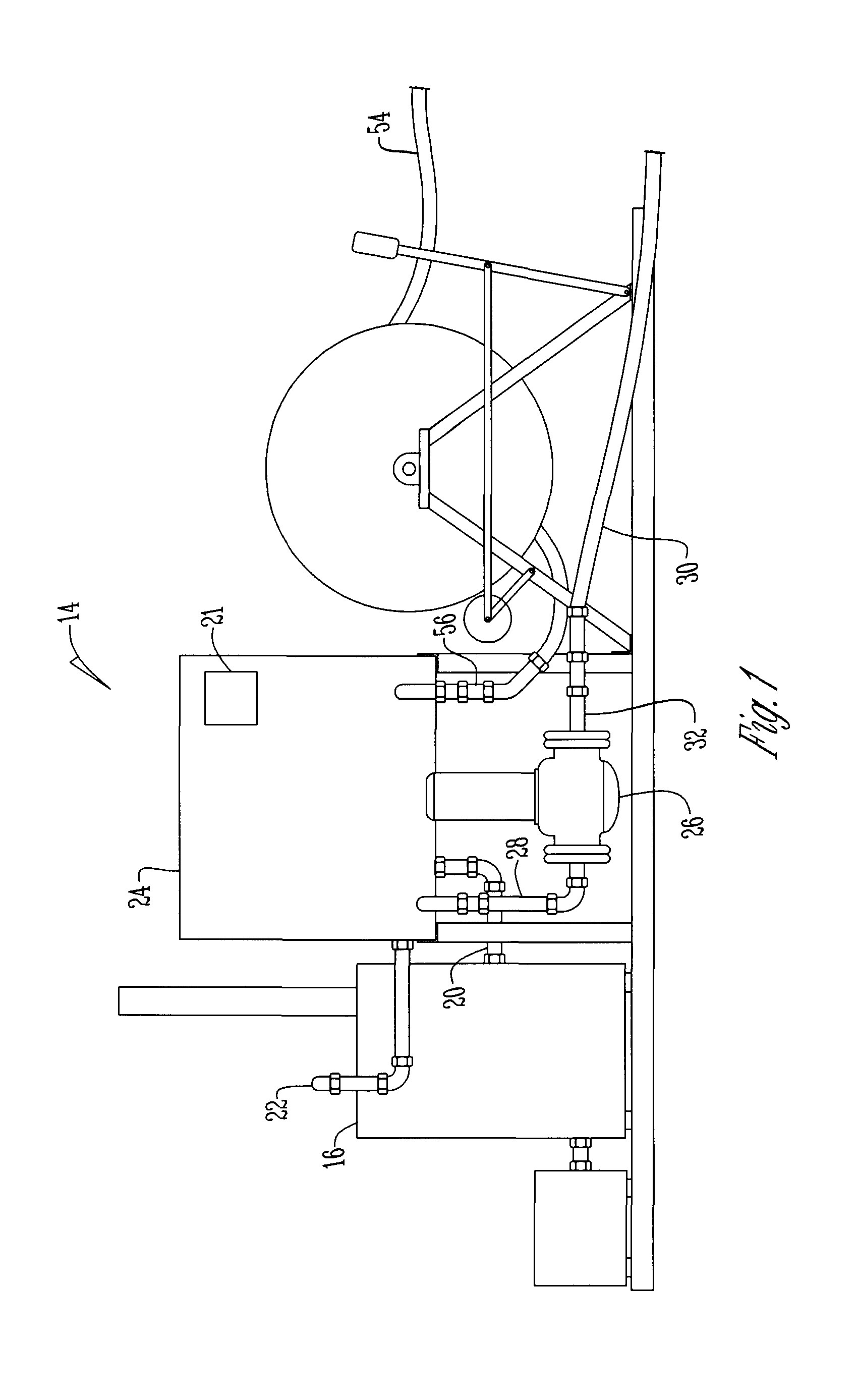 Heating system for heating fluid in a tank