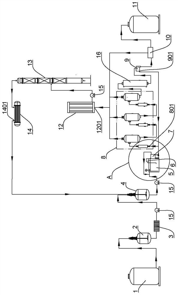 System for preparing ammonium bifluoride by utilizing BOE waste liquid