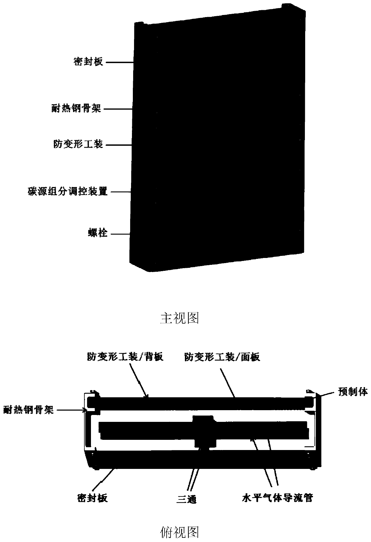 Ultra-large-size carbon/carbon composite material sheet and equipment for preparing the same