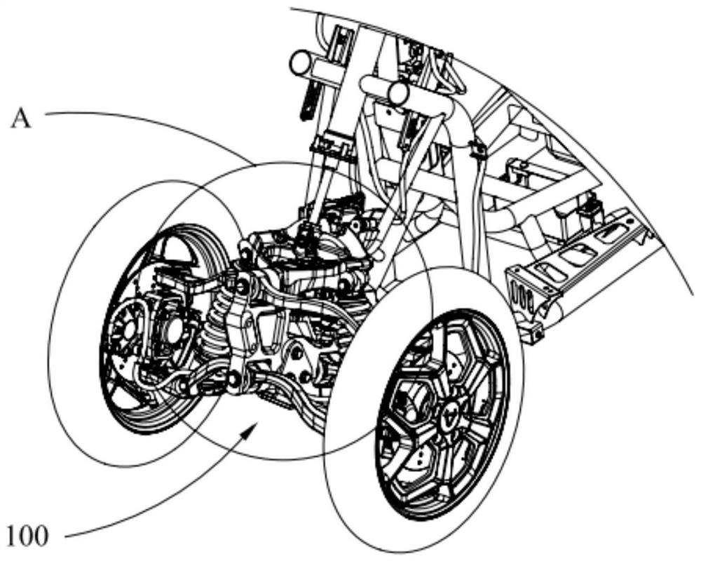 Suspension braking device and suspension assembly