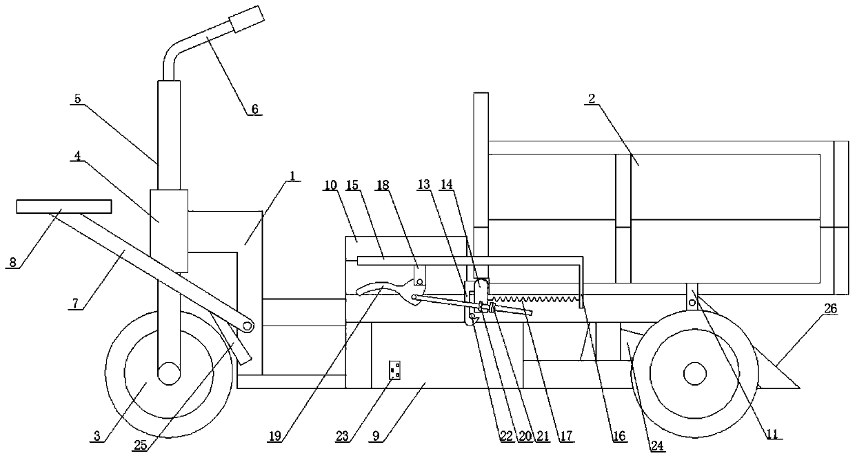 Two-way electric tricycle