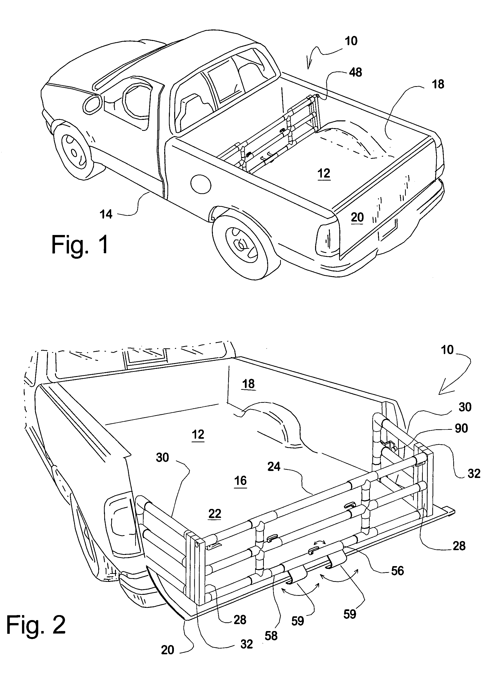 Truck bed extender and cargo gate