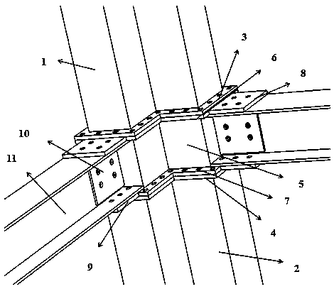 Fabricated special-shaped beam column joint