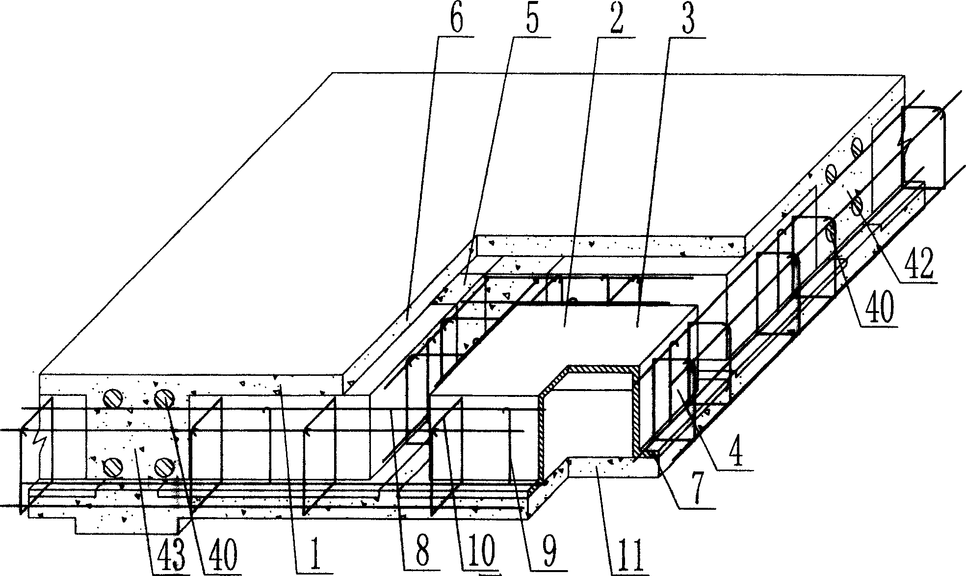 In-situ concrete plate