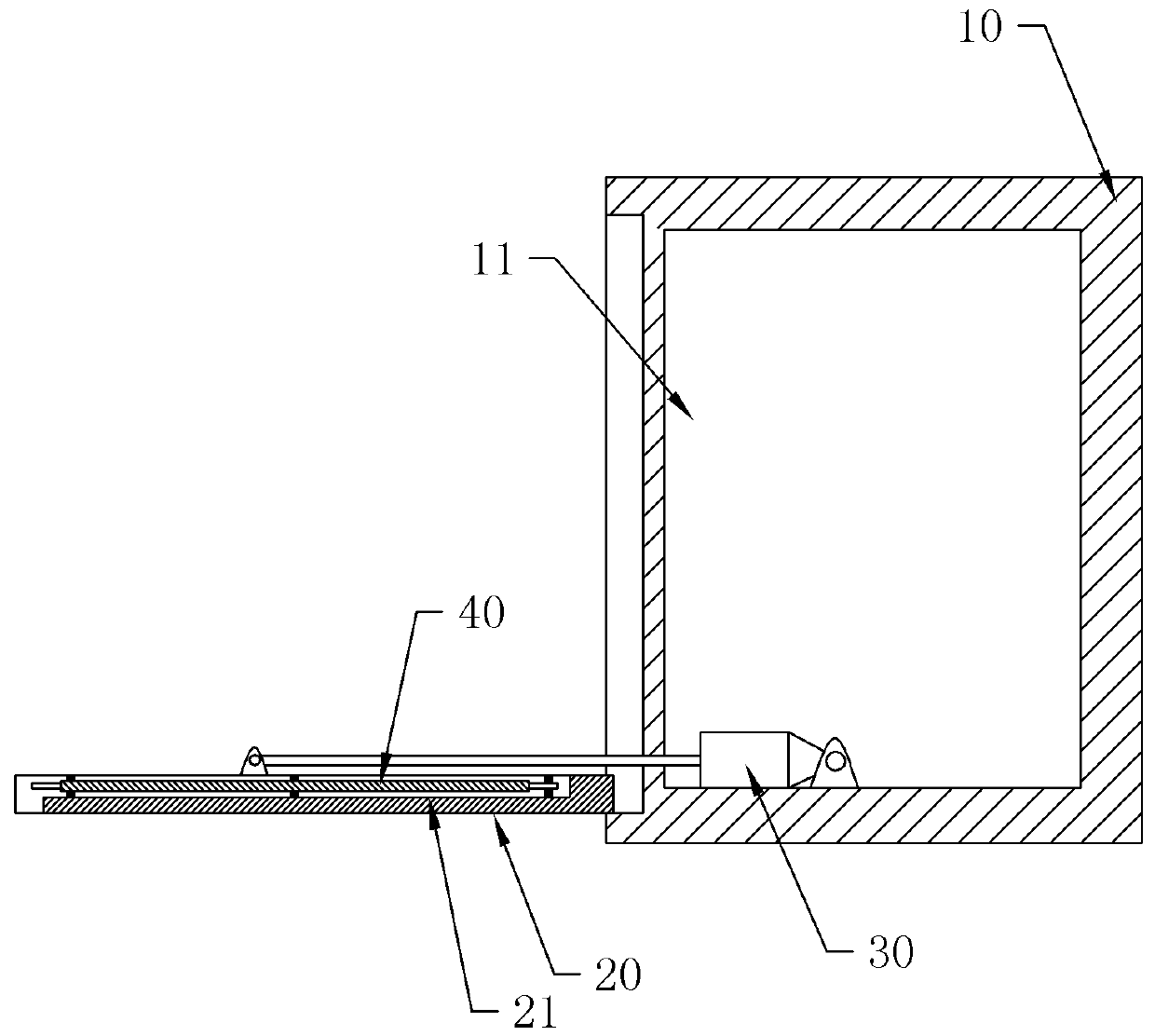 A working method for stabilizing a vehicle-mounted tent