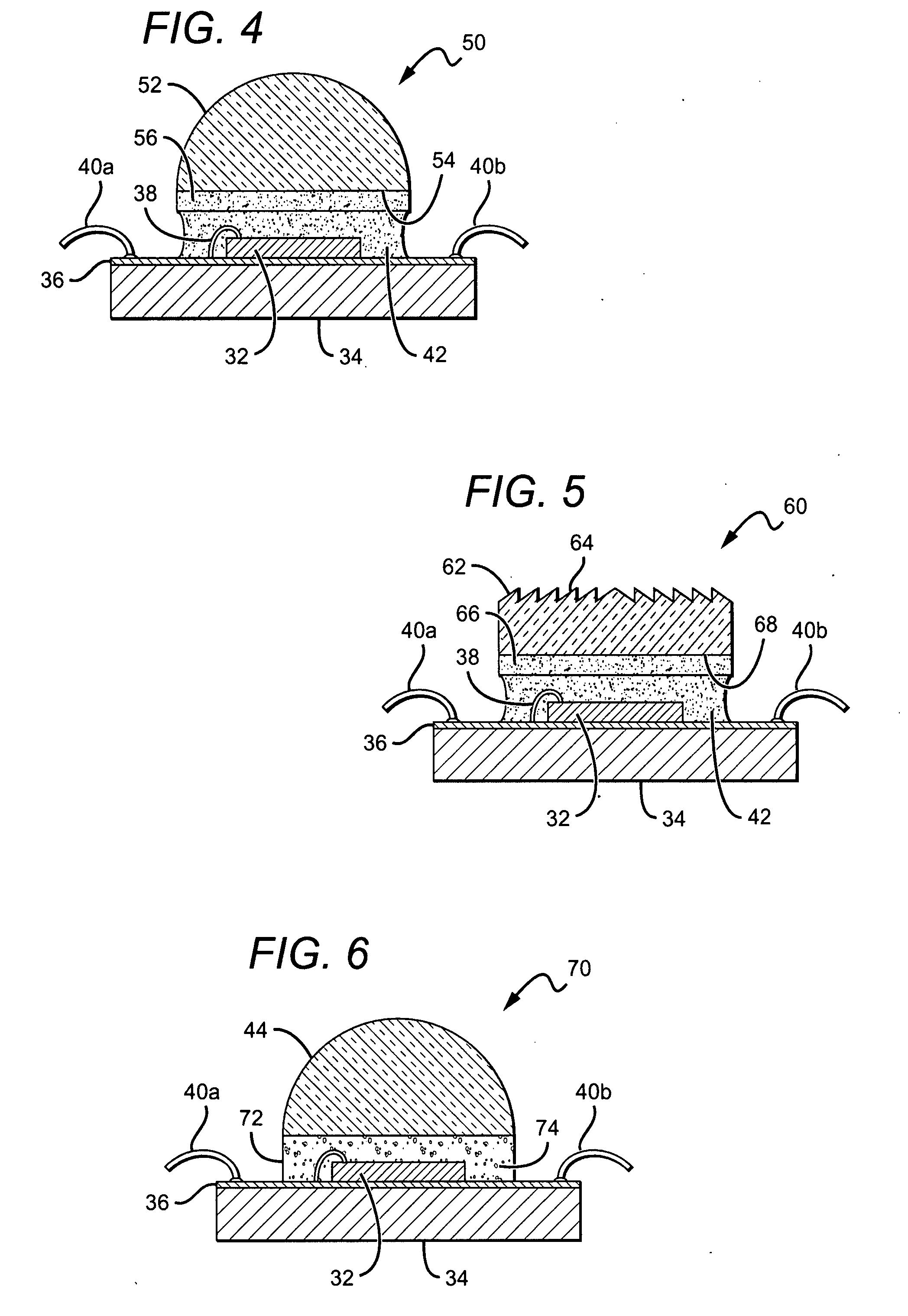 Method of uniform phosphor chip coating and led package fabricated using method