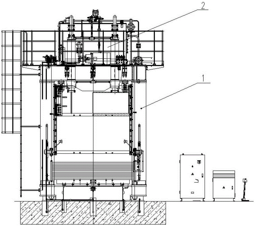 A frame type hydraulic press