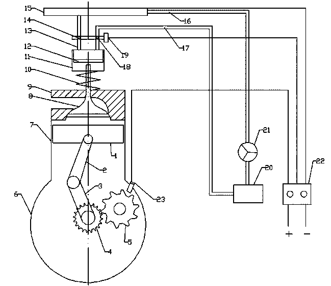 Electric control hydraulic air distribution system for engine